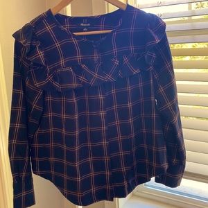 Madewell flannel top